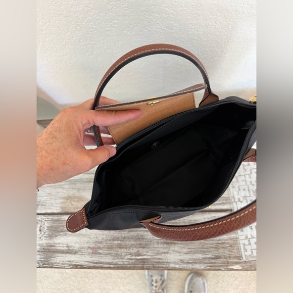 BRAND NEW Longchamp Le Pliage tote in small - black - Picture 9 of 16